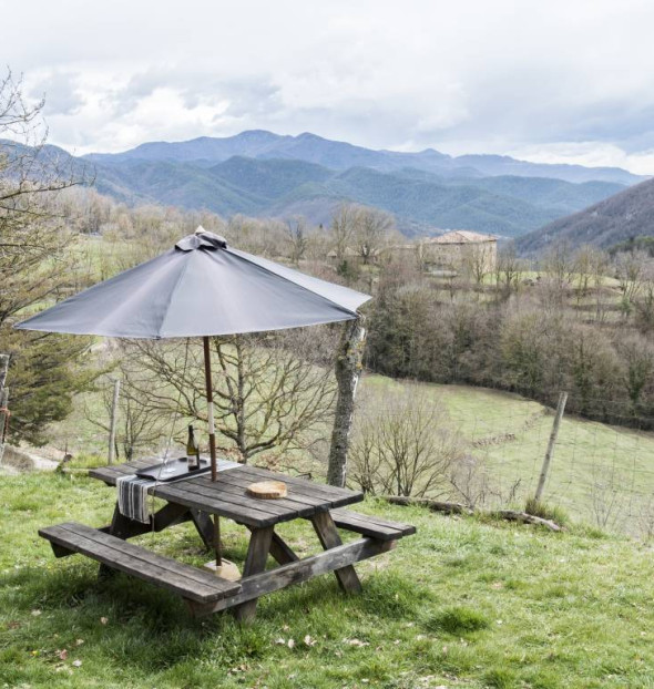 Hoteles en Ripoll con encanto rural Rusticae Mas el Mir Jardin