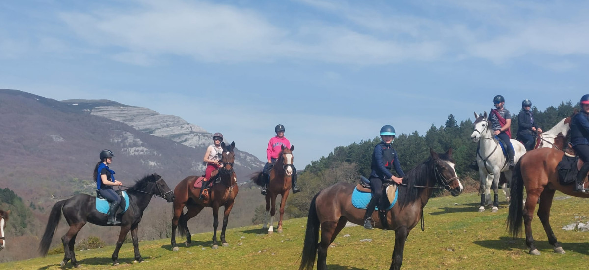 Passeios a cavalo no Parque Natural de Gorbea 
