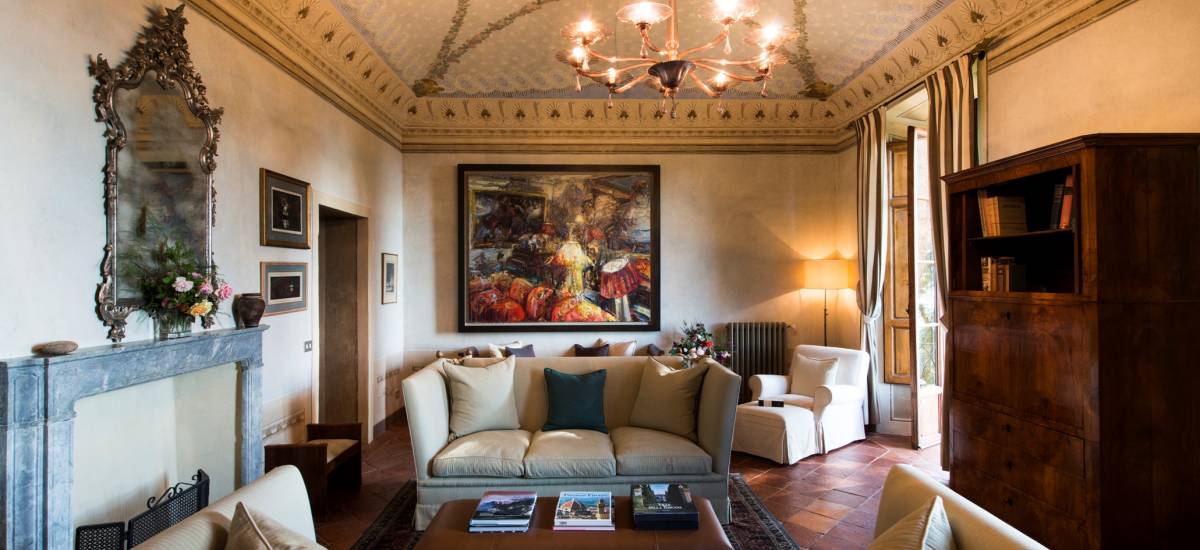 Rusticae Italia ToscanaHotel Borgo Pignano rural salon