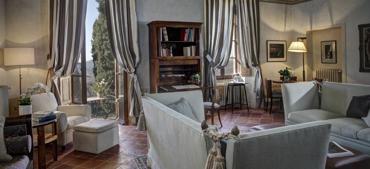Rusticae Italia Toscana Hotel Borgo Pignano con encanto salon