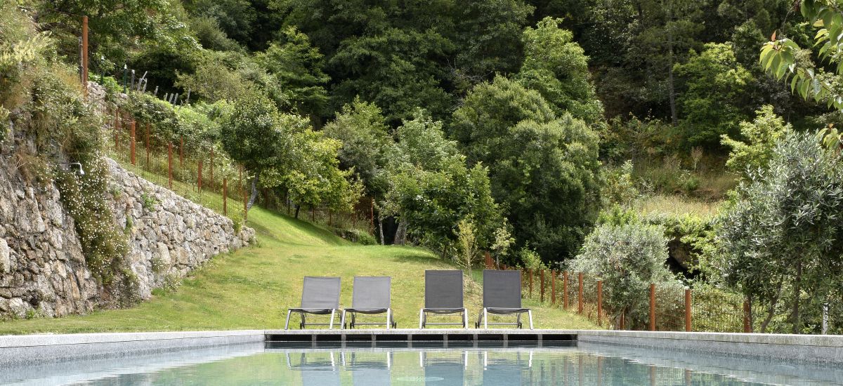 Casas da Lapa, Nature & Spa Hotel in Seia Portugal pool garden