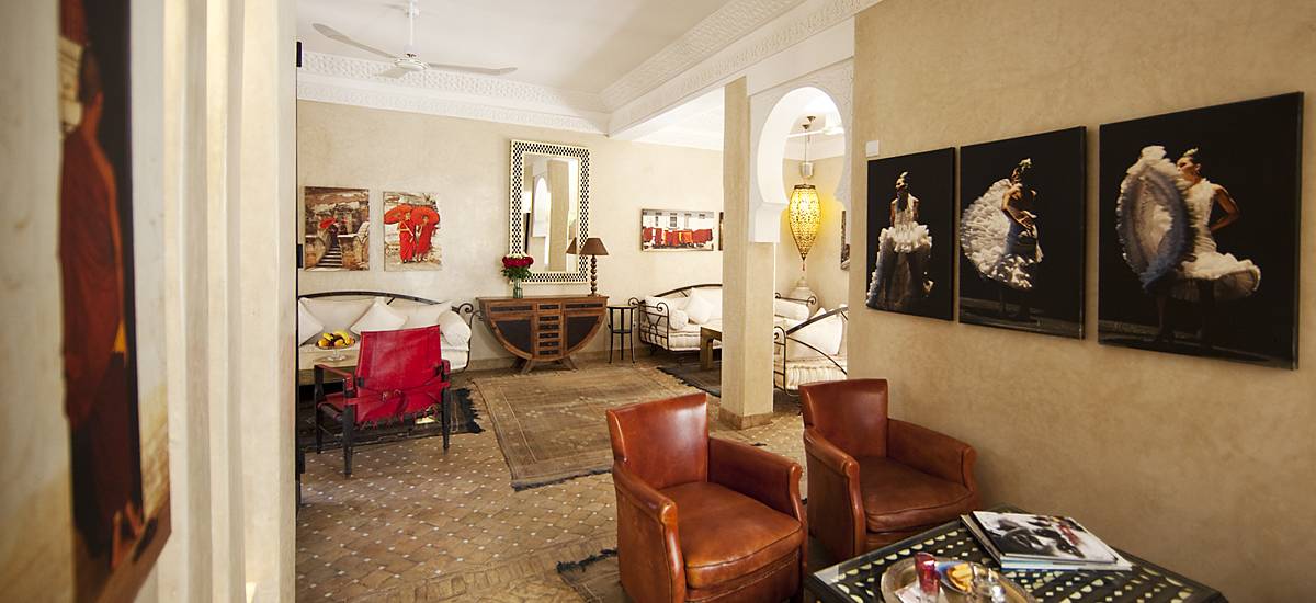Rusticae Marruecos Hotel Dar Justo con encanto salón
