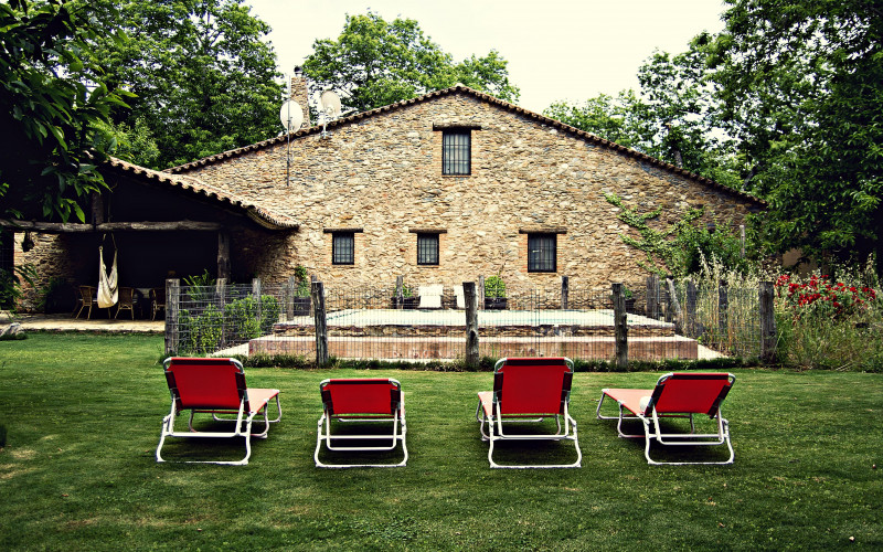 El Castañar de Aracena Huelva Casa Rural Jardin Castanar