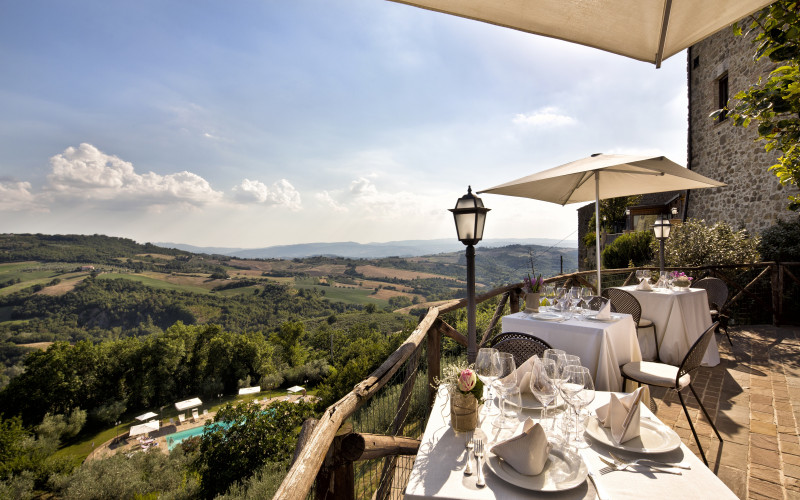 Aethos Saragano Hotel Tuscany Italy Terrace