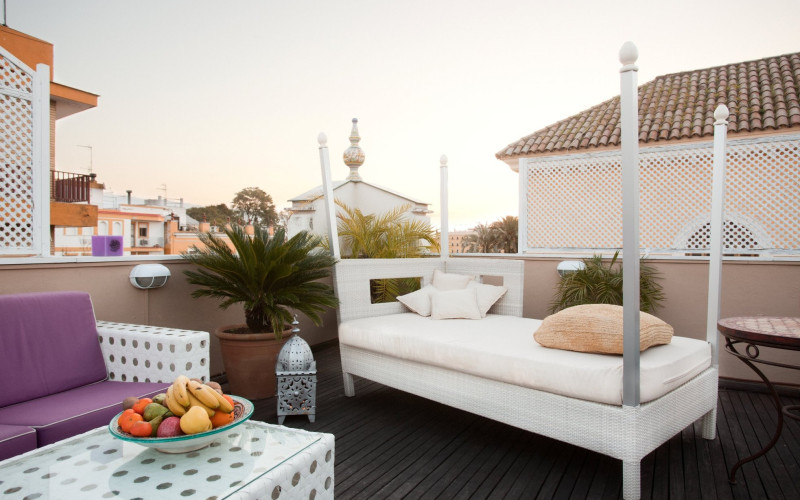 Rusticae Sevilla Hotel Alcoba del Rey con encanto Terraza