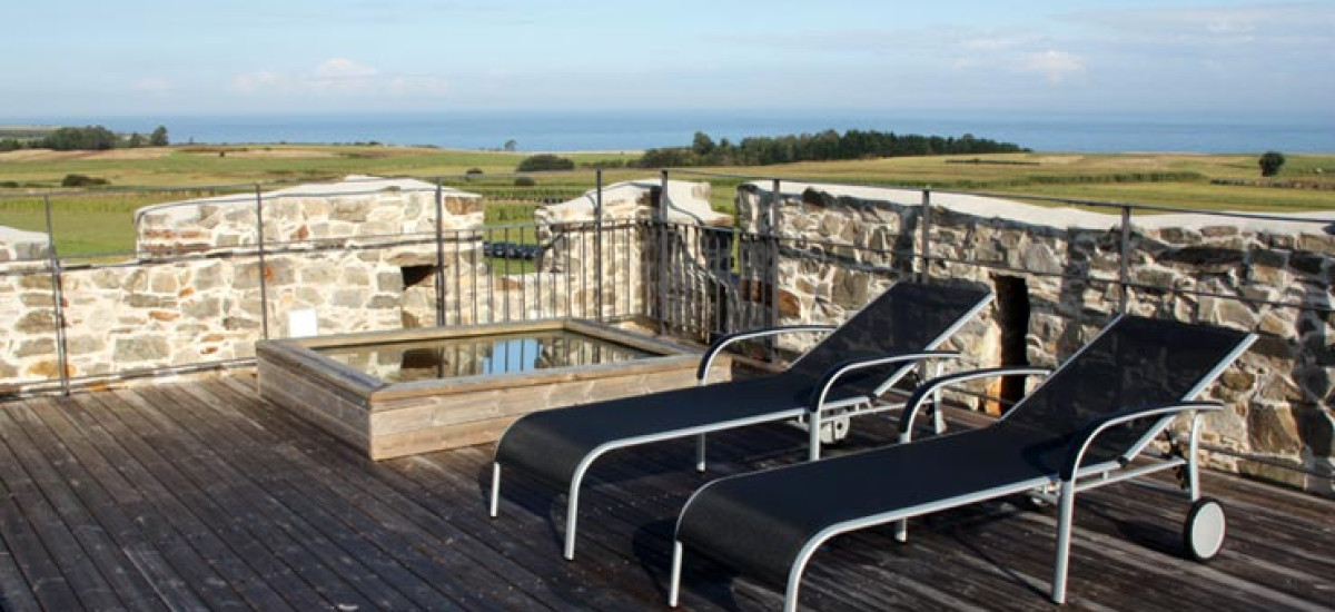 Rusticae Asturias Hotel Torre de Villademoros de playa terraza