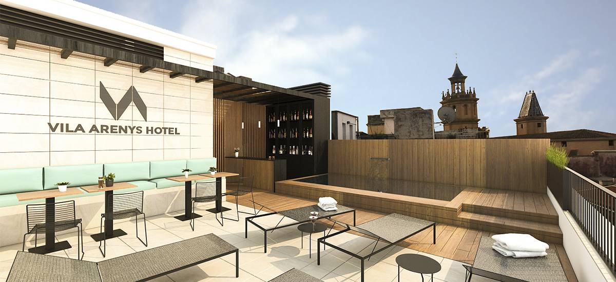 Rusticae Barcelona Hotel charming terrace swimming pool