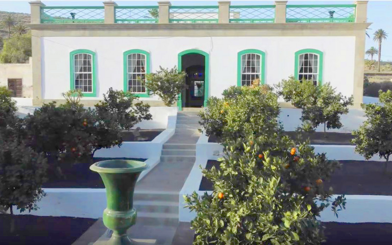 Hotel La Casa de los Naranjos en Haría Lanzarote. Jardin