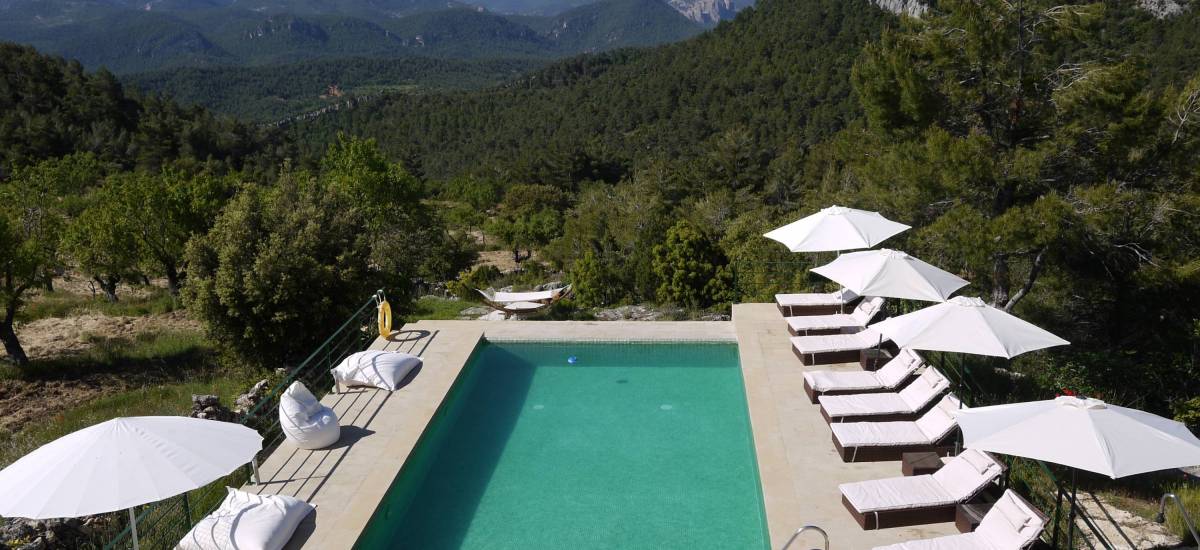 Rusticae Teruel Hotel Mas de la Serra romantico piscina