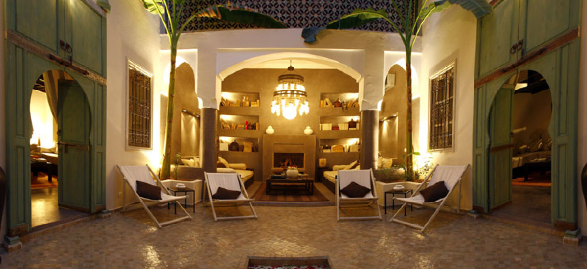 Rusticae Marruecos Hotel Riad Abracadabra zona común