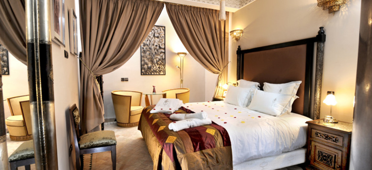 Rusticae Marruecos luxury Hotel Riad Belle Epoque bedroom