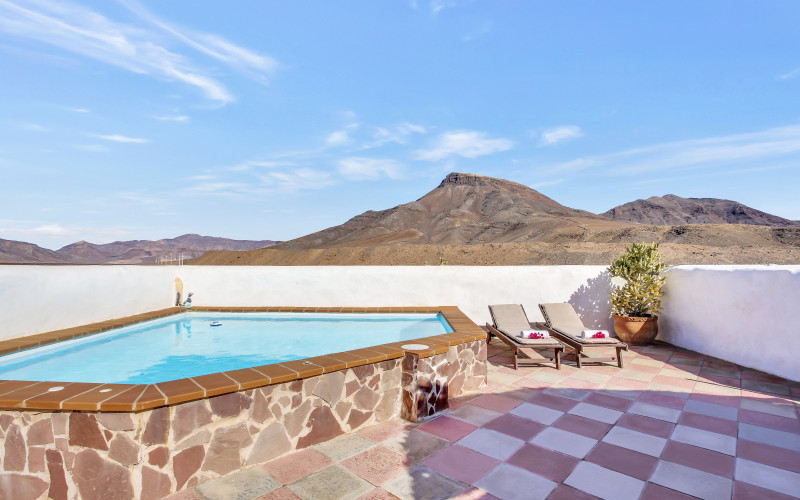 Rural House Verdeaurora Fuerteventura Pool Landscape