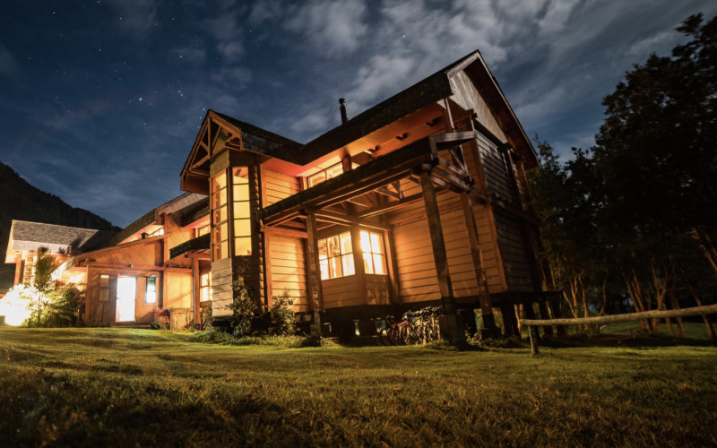 Yelcho Hotel in Patagonien Landschaft Yelcho Lake Hotel