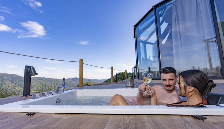 Regalo Fin de semana original Glamping el regalo jacuzzi