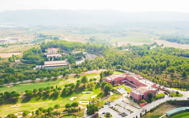 Hotel in Catalonia Rusticae Golf Resort aerial view